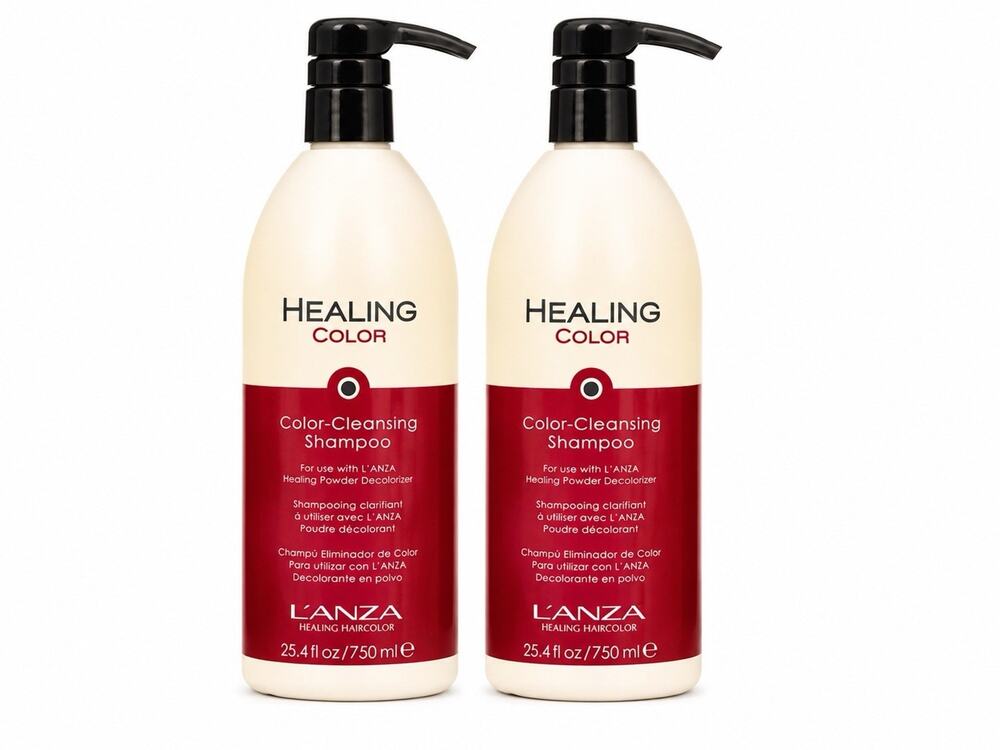 L’ANZA Healing Color Color-Cleansing Shampoo 25.4 fl oz 750ml Duo 2 Pack